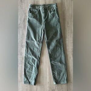 BDG by Urban Outfitters Green Velvet Girlfriend Pants Size 26W